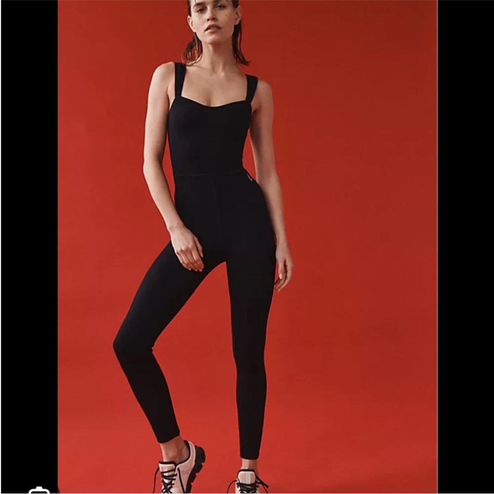 Free People Movement Black High Fidelity Jumpsuit